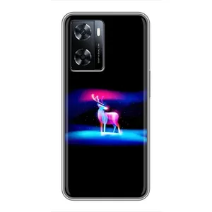 Силиконовый бампер с картинкой животных для OnePlus Nord N20 SE (Яркий олень)