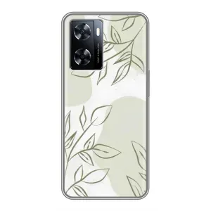 Чохол квітковий дизайн для OnePlus Nord N20 SE (Зелений дизайн)