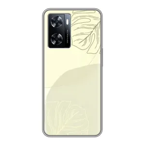 Чохол квітковий дизайн для OnePlus Nord N20 SE (Зелений фон)