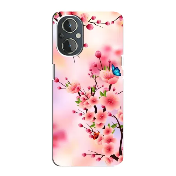 Чехол с рисунком «Бабочки на сакуре» для OnePlus Nord N20 Чехол с рисунком «Бабочки на сакуре» для OnePlus Nord N20
