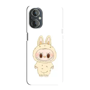Чехол с принтом Лабубу для OnePlus Nord N20 (Бежевый Лабубу)