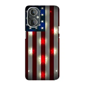 Чехол Флаг USA для OnePlus Nord N20 (Флаг США 2)