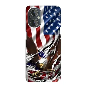 Чехол Флаг USA для OnePlus Nord N20 (Флаг USA)