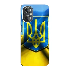Чехол с картинкой (Патриотический ГЕРБ) на OnePlus Nord N20 (Герб и Флаг Украины)