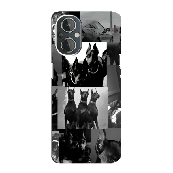 Чехол с рисунком «Коллаж Доберман» для OnePlus Nord N20 Чехол с рисунком «Коллаж Доберман» для OnePlus Nord N20