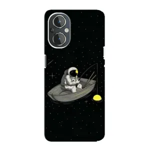 Силіконовый Чохол з принтом "Космонавти" на OnePlus Nord N20 (Космонавт на рибалці)