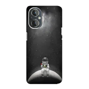 Силіконовый Чохол з принтом "Космонавти" на OnePlus Nord N20 (Космонавт романтик)