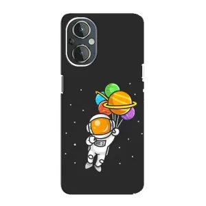 Силіконовый Чохол з принтом "Космонавти" на OnePlus Nord N20 (Космонавт з кульками)