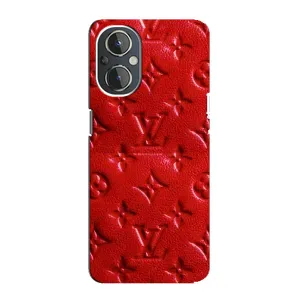 Текстурний Чохол Louis Vuitton для ВанПлас Норд Н20 (Червоний ЛВ)