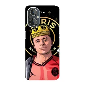 Чехол (TPU) с Футболистом на OnePlus Nord N20 (Mbappe King)