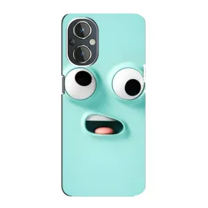 Силиконовые Чехлы (смешные стикеры) для OnePlus Nord N20 (Забавное мятное лицо)