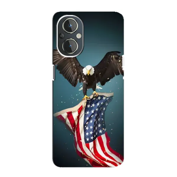 Чехол с рисунком «Орел и флаг» для OnePlus Nord N20 Чехол с рисунком «Орел и флаг» для OnePlus Nord N20