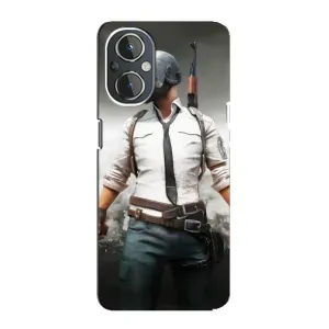 Силиконовый чехол с картинкой "Герой Pubg" на OnePlus Nord N20 (Пабг)