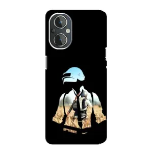 Силиконовый чехол с картинкой "Герой Pubg" на OnePlus Nord N20 (Пубг мен)
