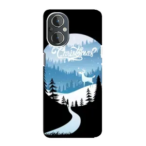 Силиконовый бампер на рождество для OnePlus Nord N20 (Рождественский Олень)