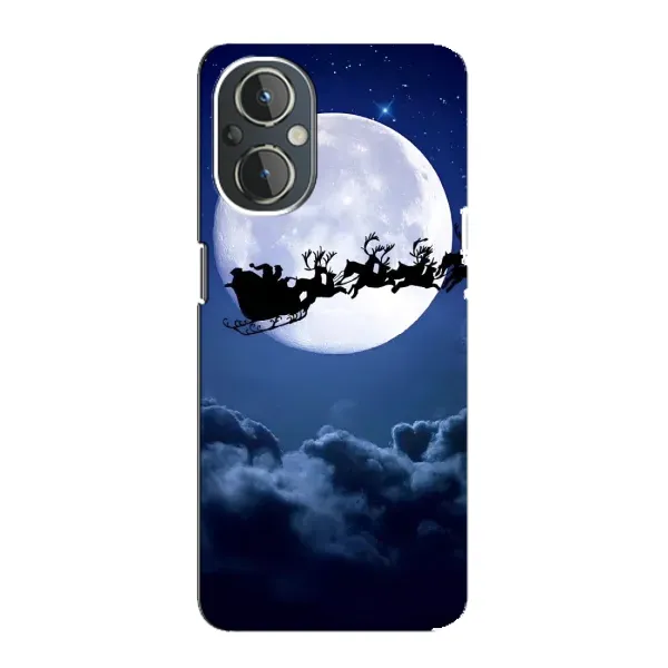 Чехол с рисунком «Санта - луна» для OnePlus Nord N20 Чехол с рисунком «Санта - луна» для OnePlus Nord N20