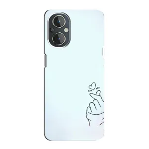 Чохол (Знак сердечка) для OnePlus Nord N20 (Сердечко на блакитному)