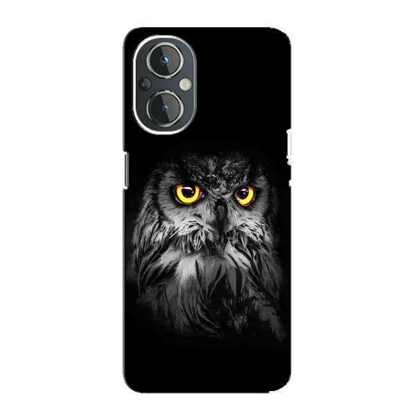 Чехол с рисунком «Сова на чёрном» для OnePlus Nord N20 Чехол с рисунком «Сова на чёрном» для OnePlus Nord N20