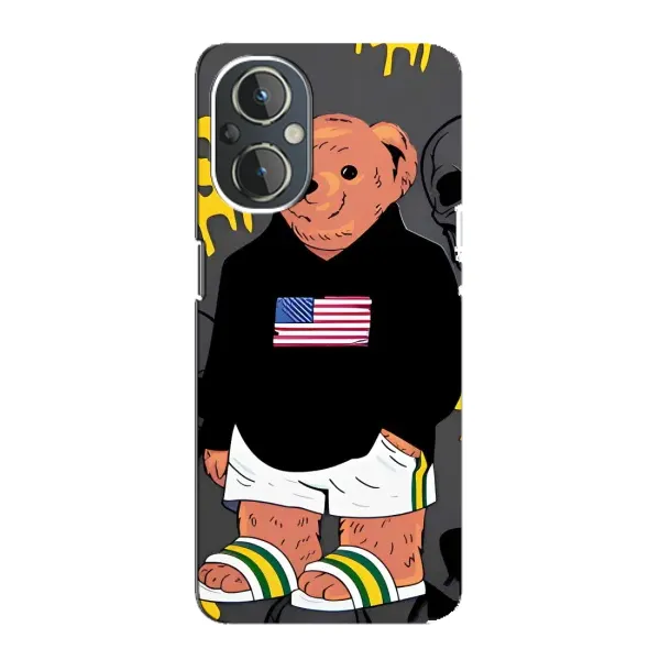 Чехол с рисунком «Teddy USA» для OnePlus Nord N20 Чехол с рисунком «Teddy USA» для OnePlus Nord N20