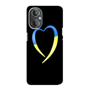Силиконовый Чехол на OnePlus Nord N20 (Я-Украина) (Украинское сердце)