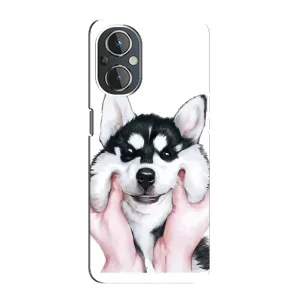 Бампер для OnePlus Nord N20 з картинкою "Песики" (Собака Хаскі)