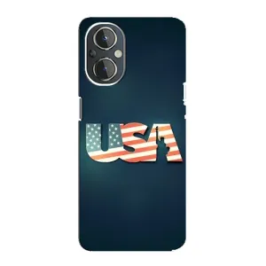Чехол Флаг USA для OnePlus Nord N20 (USA)