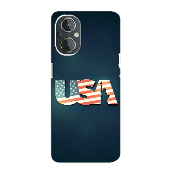 Чехол с рисунком «USA» для OnePlus Nord N20 Чехол с рисунком «USA» для OnePlus Nord N20