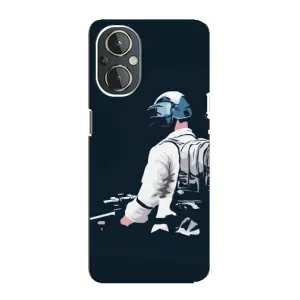 Силиконовый чехол с картинкой "Герой Pubg" на OnePlus Nord N20 (В экиперовке)