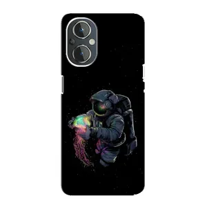 Силіконовый Чохол з принтом "Космонавти" на OnePlus Nord N20 (В руках земля)