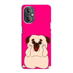 Чехол (ТПУ) Милые собачки для OnePlus Nord N20 (Веселый Мопсик)