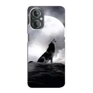 Чохол з Вовком на OnePlus Nord N20 (Вовк і місяць)