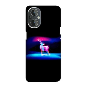 Силіконовий бампер з картинкою звірів для OnePlus Nord N20 (Яскравий олень)