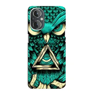 Чехлы с принтом СОВЫ для OnePlus Nord N20 (Зеленая сова)