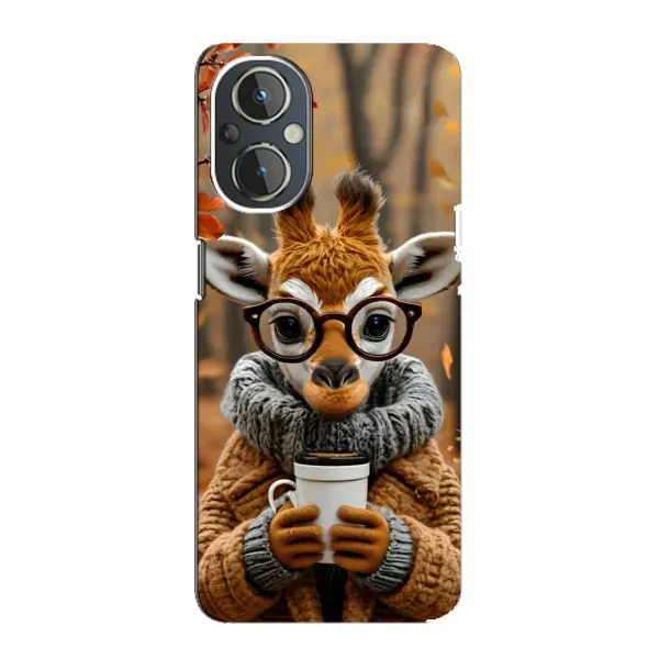 Чехол с рисунком «Жираф с кофе» для OnePlus Nord N20 Чехол с рисунком «Жираф с кофе» для OnePlus Nord N20