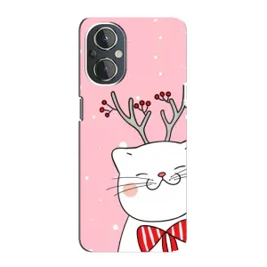 Чехол на тематику: Коты для OnePlus Nord N20 (Зимний кот)