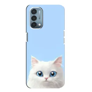 Чехол на тематику: Коты для OnePlus Nord N200 5G (DE211) (Белый кот)