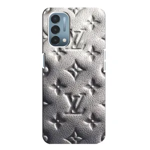Текстурный Чехол Louis Vuitton для ВанПлас Норд Н200 (5G) (Бежевый ЛВ)