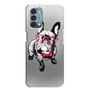 Чехол (ТПУ) Милые собачки для OnePlus Nord N200 5G (DE211) (Бульдог в очках)