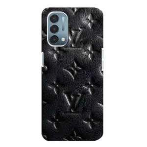 Текстурный Чехол Louis Vuitton для ВанПлас Норд Н200 (5G) (Черный ЛВ)