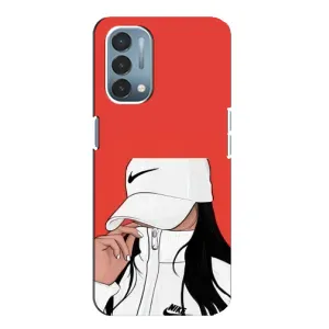 Силиконовый Чехол на OnePlus Nord N200 5G (DE211) с картинкой Стильных Девушек (Девушка Nike)