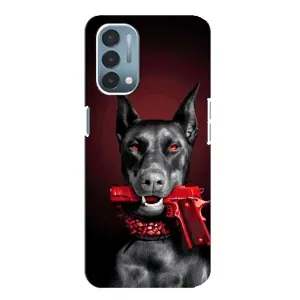 Чехол ДОБЕРМАН для OnePlus Nord N200 5G (DE211) (Доберман злой)