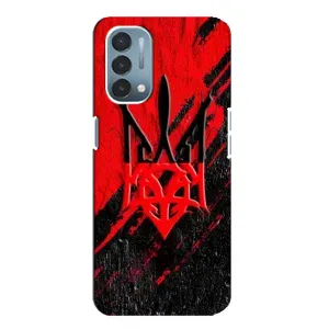 Чохли УПА (Червоно-Чорний) на OnePlus Nord N200 5G (DE211) (Герб в кольорах УПА)