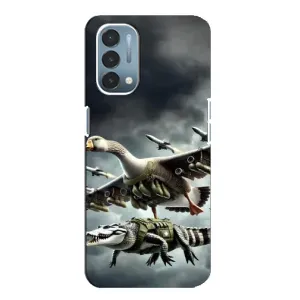 Чехол с мемами тралалело тралала для OnePlus Nord N200 5G (DE211) (Гусини и крокодило)