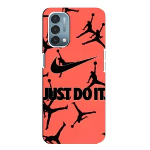 Силиконовый Чехол Nike Air Jordan на ВанПлас Норд Н200 (5G) (Just Do It)