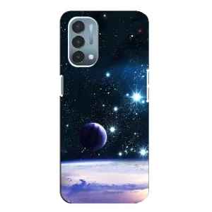 Чехол (ТПУ) с планетами на OnePlus Nord N200 5G (DE211) (Космический вид)