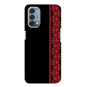 Силиконовый Чехол на OnePlus Nord N200 5G (DE211) (Красная Вышиванка)