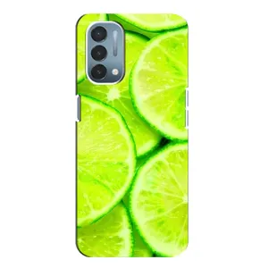 Чохол з зображенням смачної їжі для OnePlus Nord N200 5G (DE211) (Лайм)