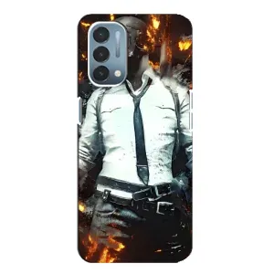 Силиконовый чехол с картинкой "Герой Pubg" на OnePlus Nord N200 5G (DE211) (Man Пубг)