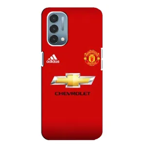 Силиконовые Чехлы принт Футбол на OnePlus Nord N200 5G (DE211) (Man United)