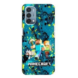 Чехлы для OnePlus Nord N200 5G (DE211) (Персонажи Майн Крафт) (Майнкрафт)